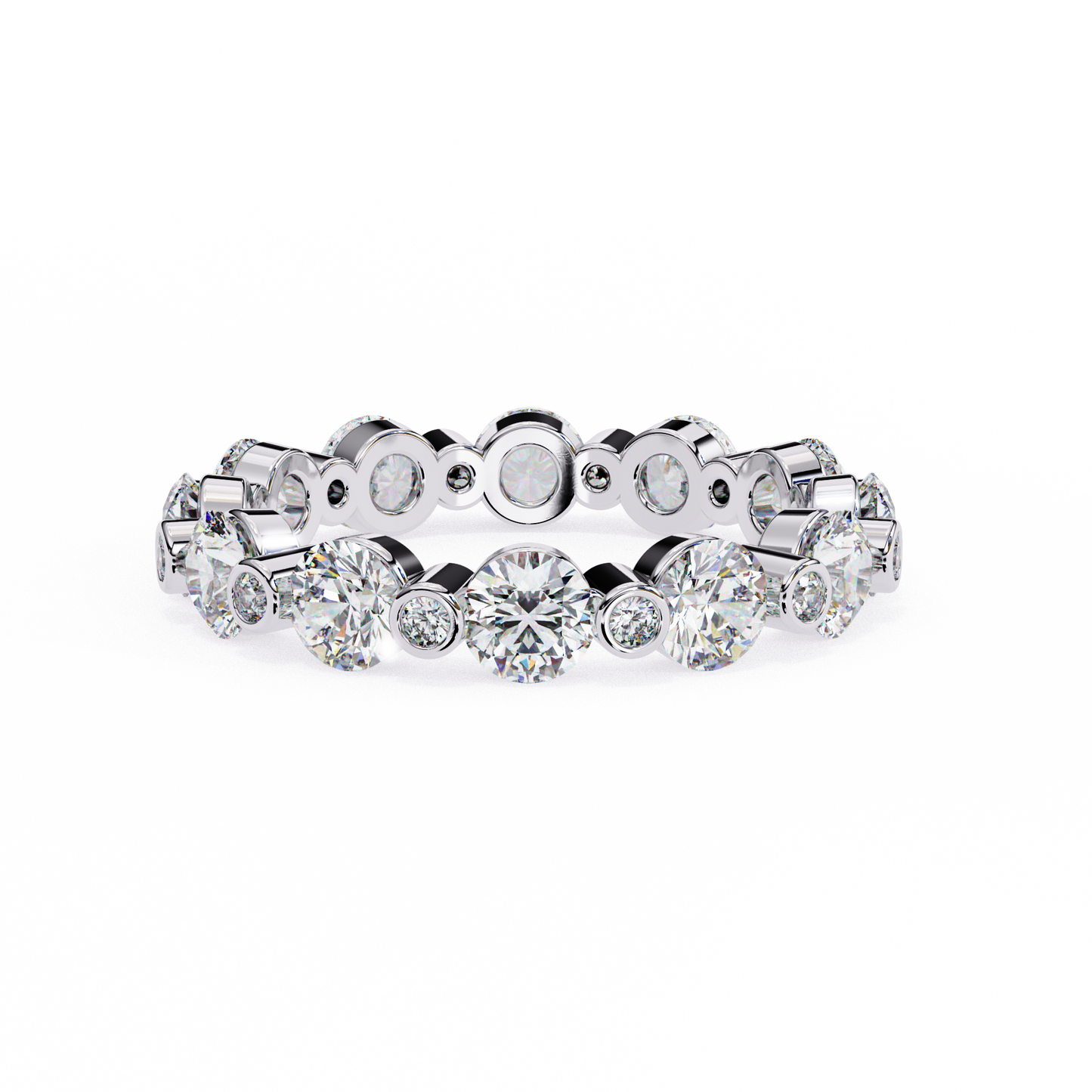 Radiant Bubbles Diamond Band