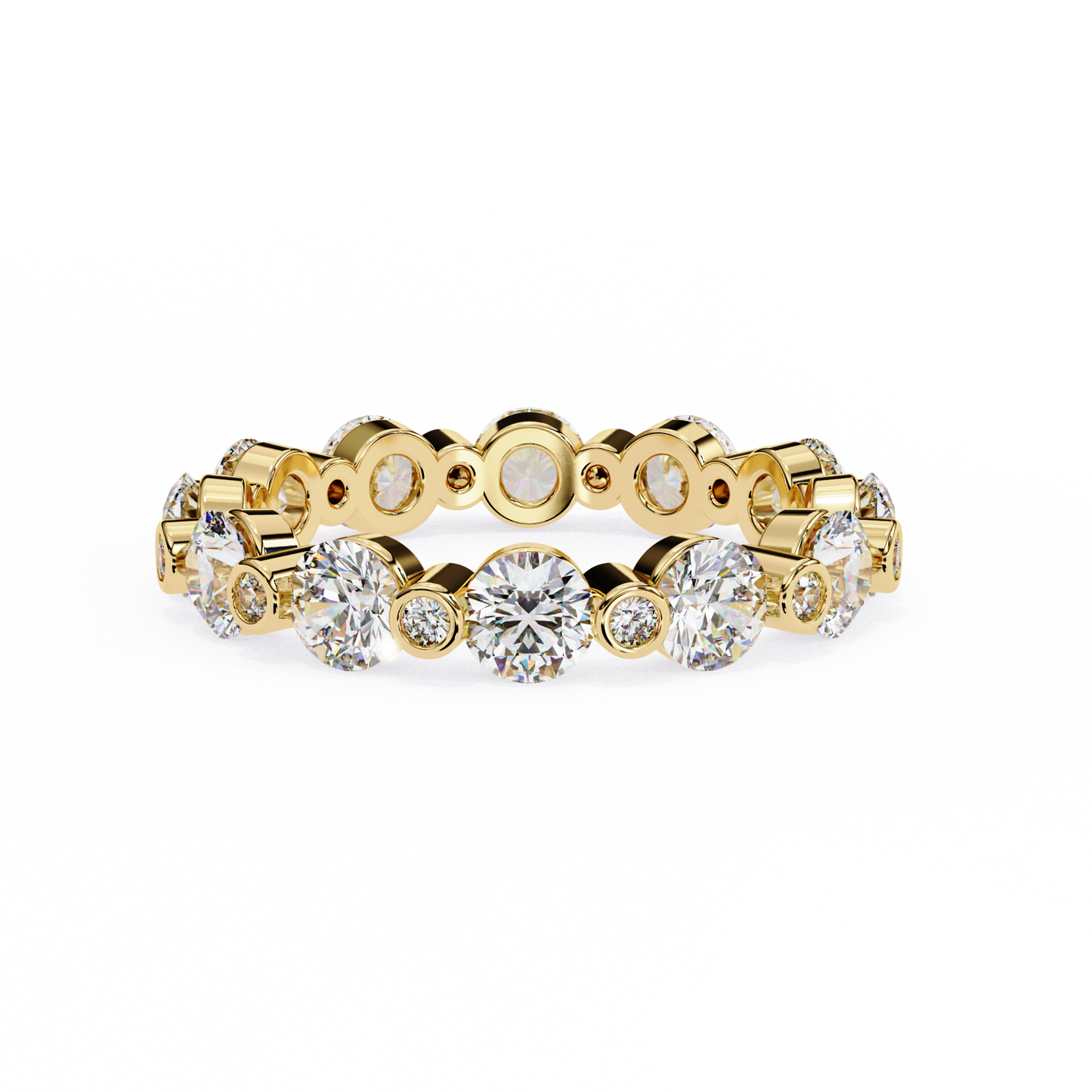 Radiant Bubbles Diamond Band