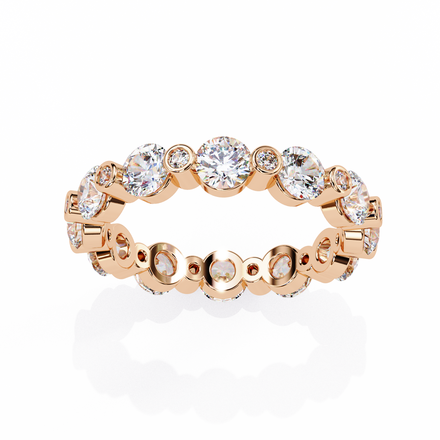 Radiant Bubbles Diamond Band