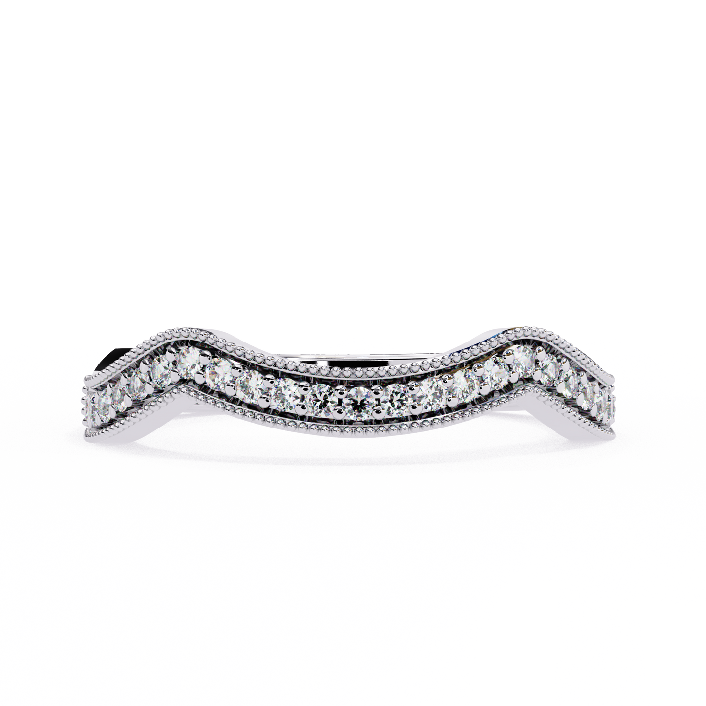 Curved Elegance Diamond Band