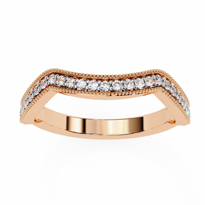 Curved Elegance Diamond Band