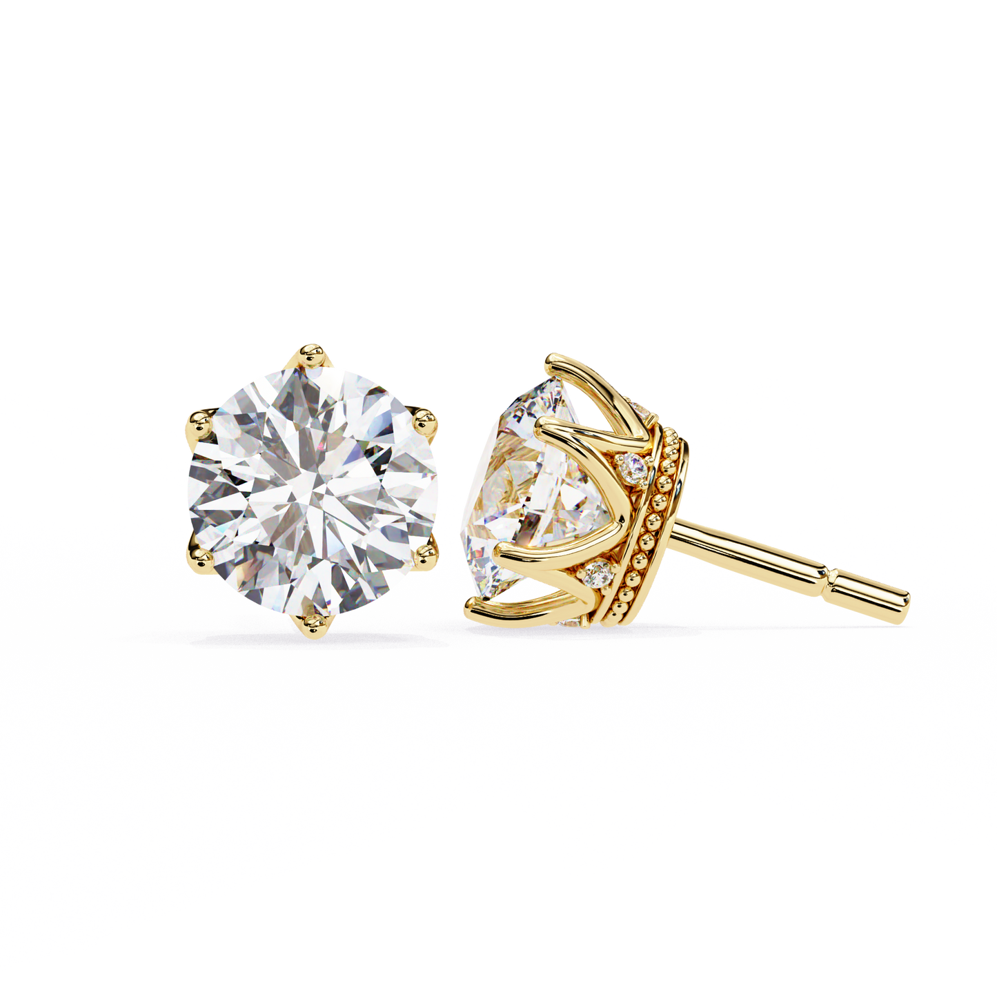 Diamond Crown Studs