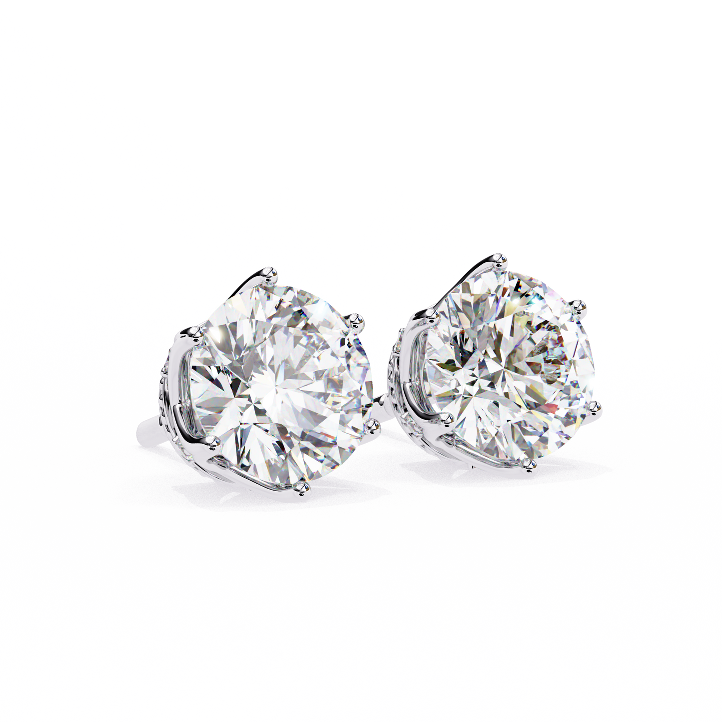 Diamond Crown Studs