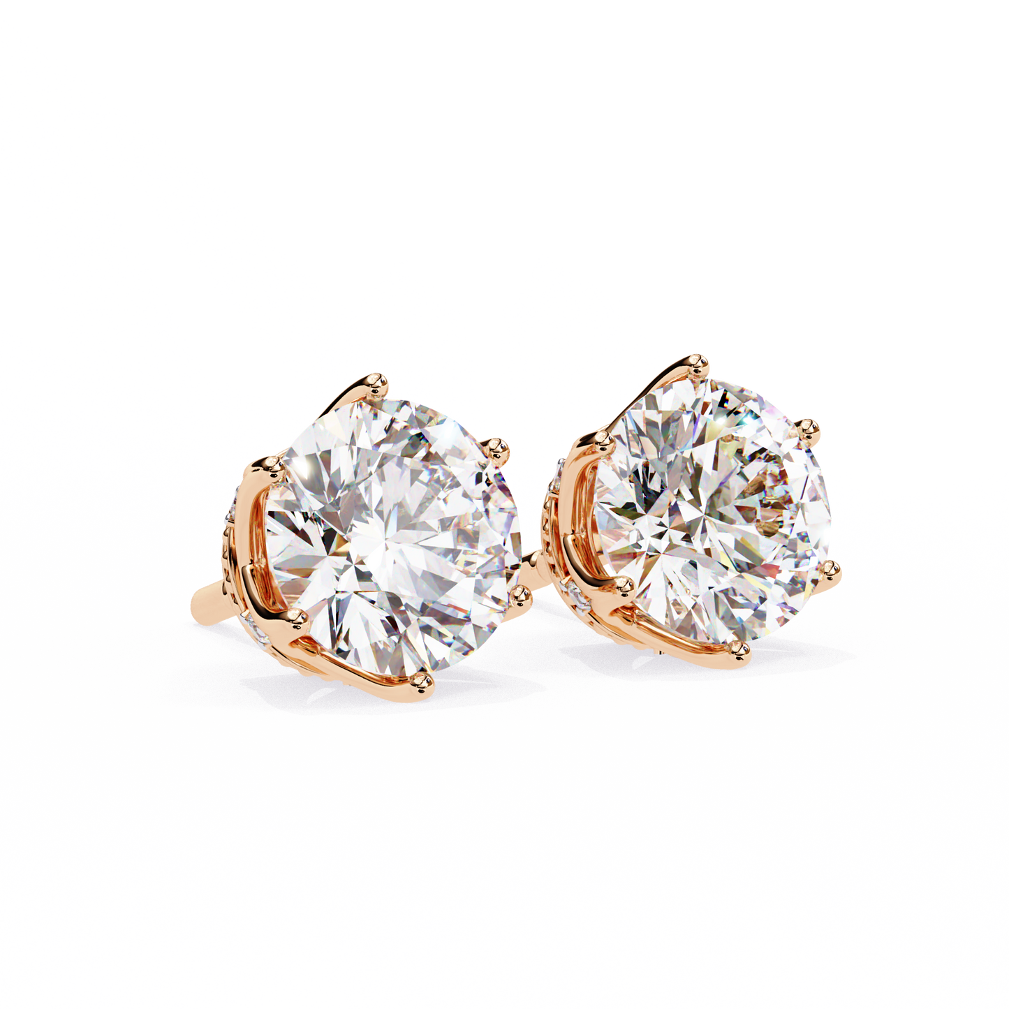 Diamond Crown Studs