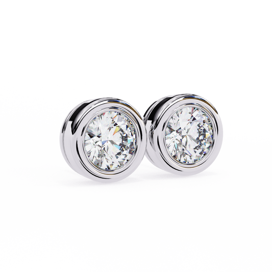 Diamond Bezel Studs