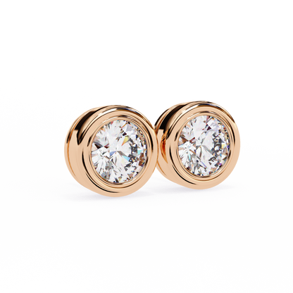 Diamond Bezel Studs