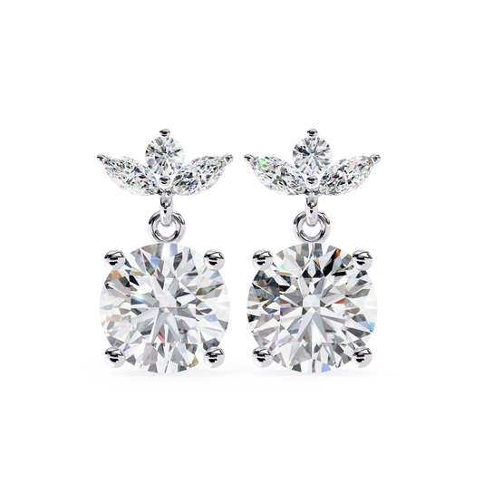 Diamond Tiara Earrings