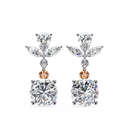 Diamond Petal Earrings