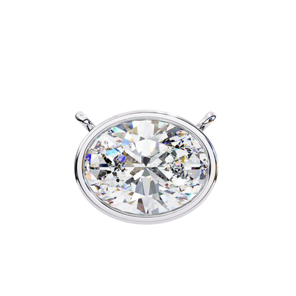 Radiant Aura Lab Grown Diamond Pendant with Chain | Luxury Fine Jewelry