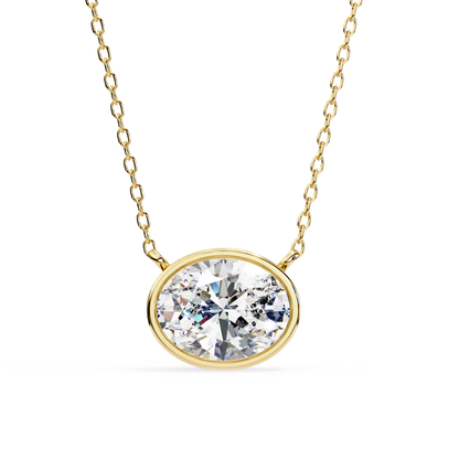Radiant Aura Lab Grown Diamond Pendant with Chain | Luxury Fine Jewelry