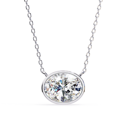 Radiant Aura Lab Grown Diamond Pendant with Chain | Luxury Fine Jewelry