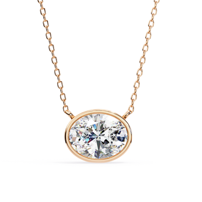 Radiant Aura Lab Grown Diamond Pendant with Chain | Luxury Fine Jewelry