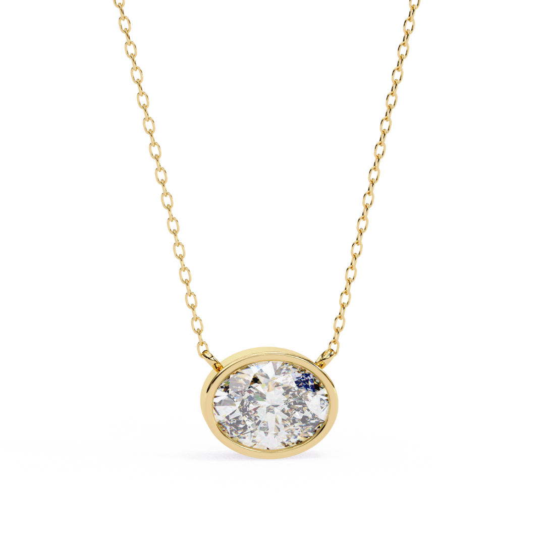 Radiant Aura Lab Grown Diamond Pendant with Chain | Luxury Fine Jewelry