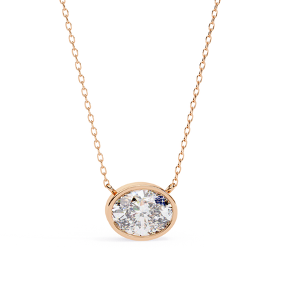 Radiant Aura Lab Grown Diamond Pendant with Chain | Luxury Fine Jewelry