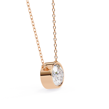 Radiant Aura Lab Grown Diamond Pendant with Chain | Luxury Fine Jewelry