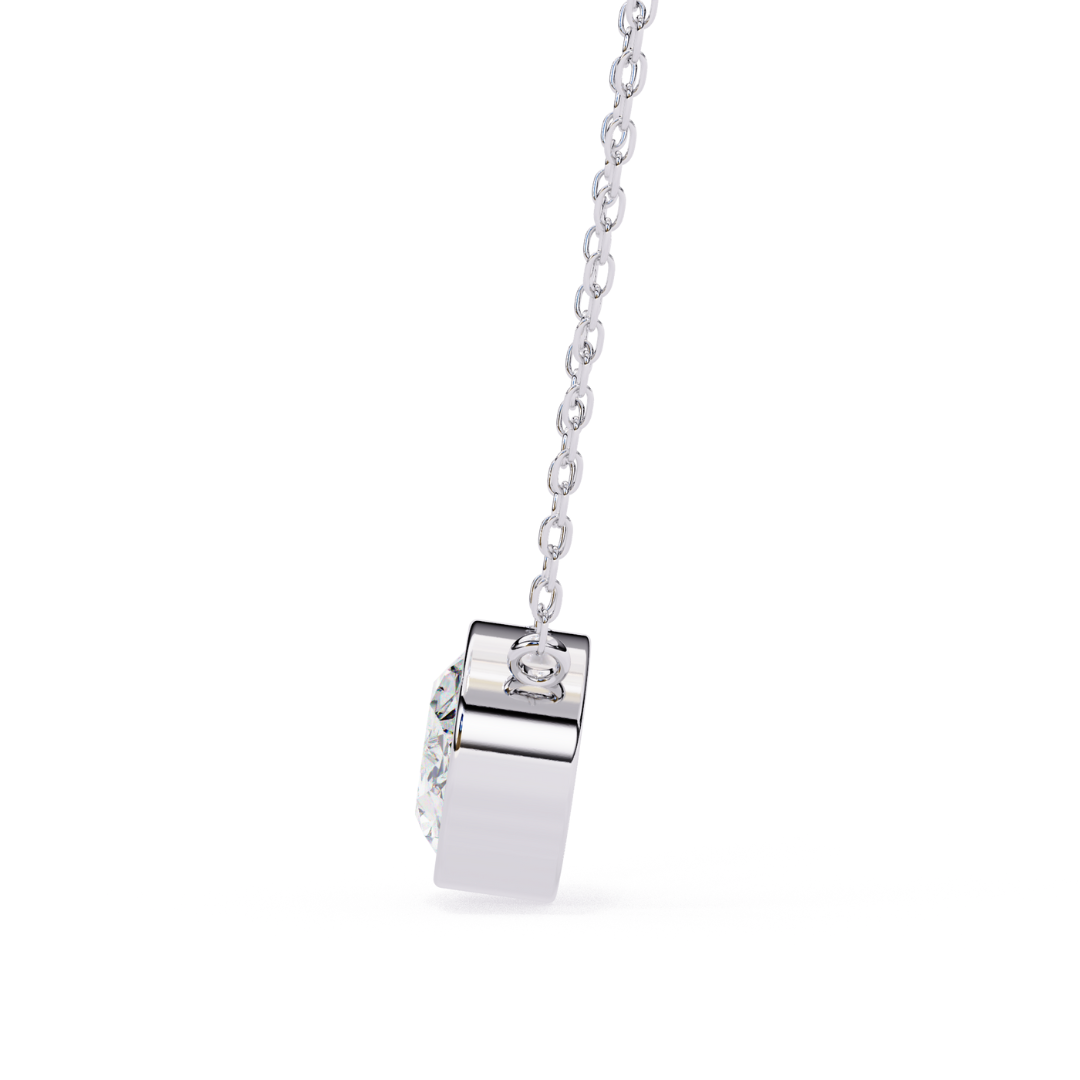 Radiant Aura Lab Grown Diamond Pendant with Chain | Luxury Fine Jewelry