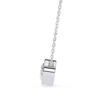 Radiant Aura Lab Grown Diamond Pendant with Chain | Luxury Fine Jewelry