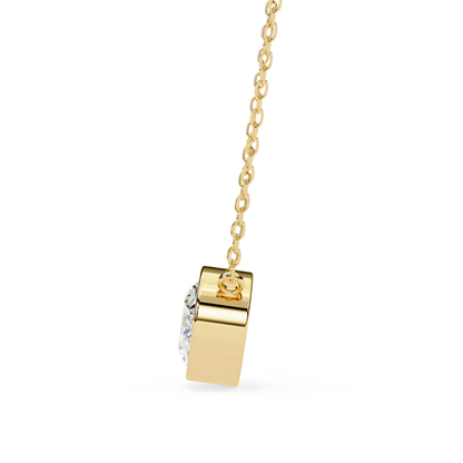 Radiant Aura Lab Grown Diamond Pendant with Chain | Luxury Fine Jewelry