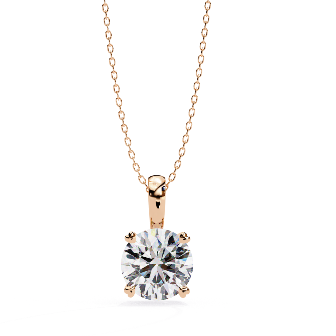 Classic Glow Lab Grown Diamond Pendant in Gold | Timeless Fine Jewelry