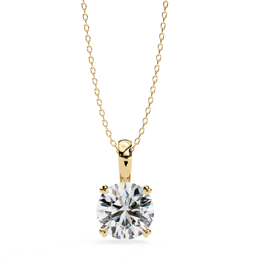 Classic Glow Lab Grown Diamond Pendant in Gold | Timeless Fine Jewelry
