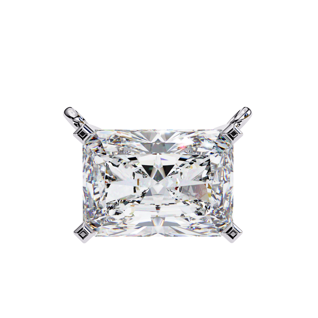 Royal Prism Lab Grown Diamond Pendant with Chain | Luxury Fine Jewelry