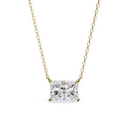 Royal Prism Lab Grown Diamond Pendant with Chain | Luxury Fine Jewelry