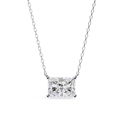 Royal Prism Lab Grown Diamond Pendant with Chain | Luxury Fine Jewelry