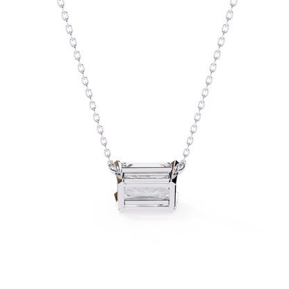 Royal Prism Lab Grown Diamond Pendant with Chain | Luxury Fine Jewelry