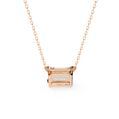 Royal Prism Lab Grown Diamond Pendant with Chain | Luxury Fine Jewelry