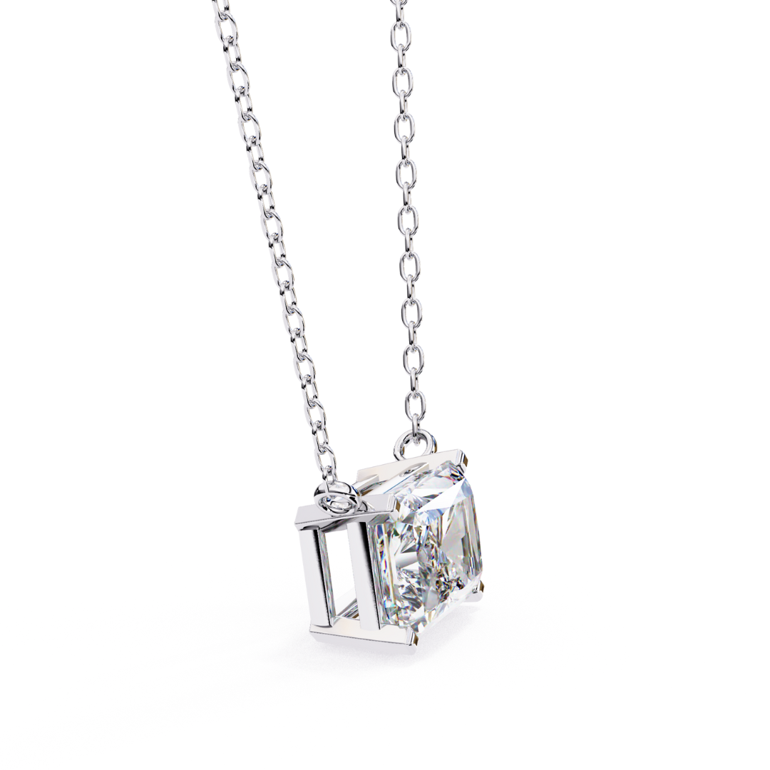 Royal Prism Lab Grown Diamond Pendant with Chain | Luxury Fine Jewelry