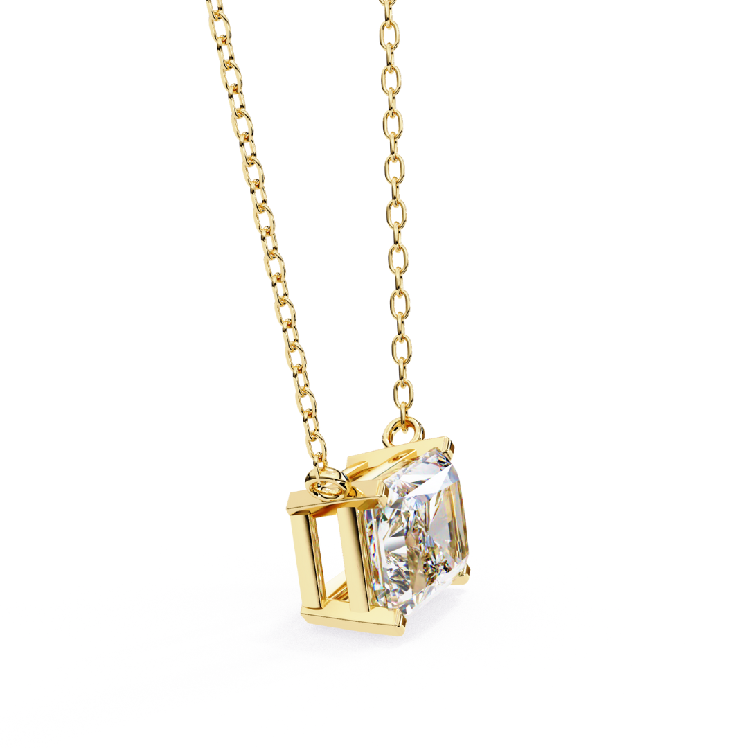 Royal Prism Lab Grown Diamond Pendant with Chain | Luxury Fine Jewelry