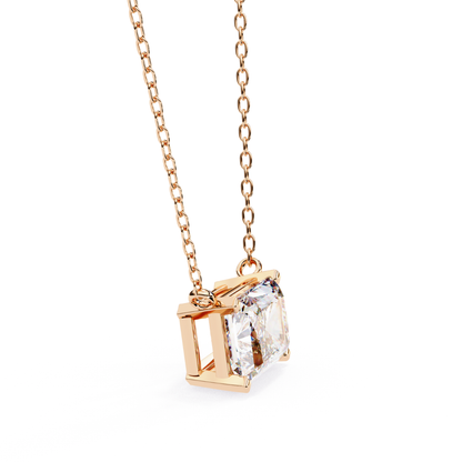 Royal Prism Lab Grown Diamond Pendant with Chain | Luxury Fine Jewelry