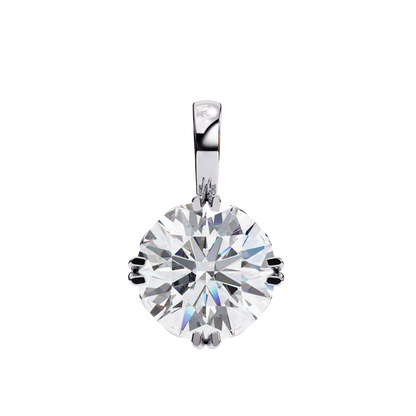 Radiant Round Diamond Pendant