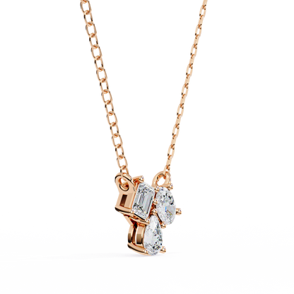 Radiant Cluster Diamond Pendant