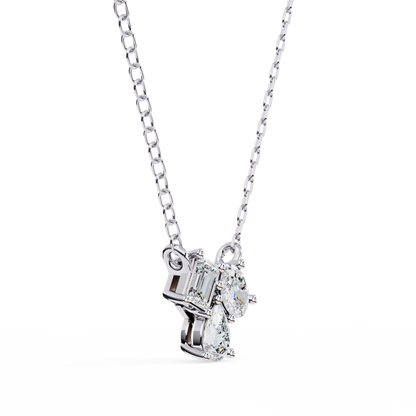 Radiant Cluster Diamond Pendant