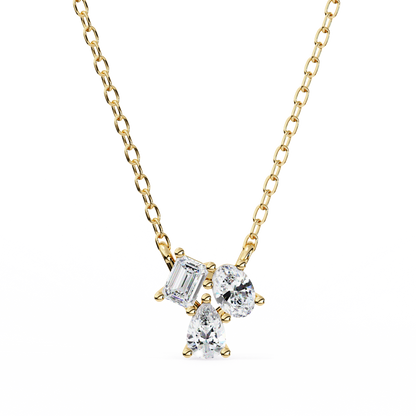 Radiant Cluster Diamond Pendant