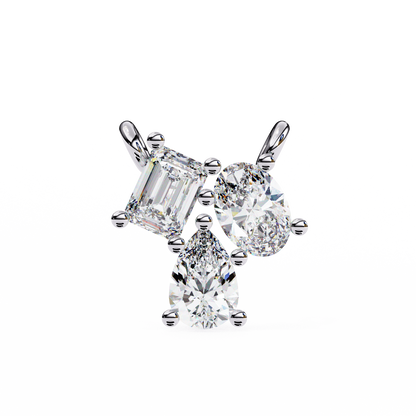 Radiant Cluster Diamond Pendant