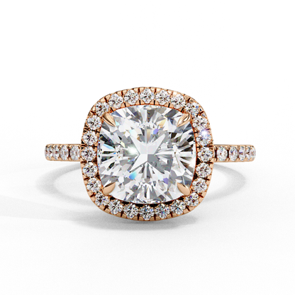 Cushion Crown Diamond Ring