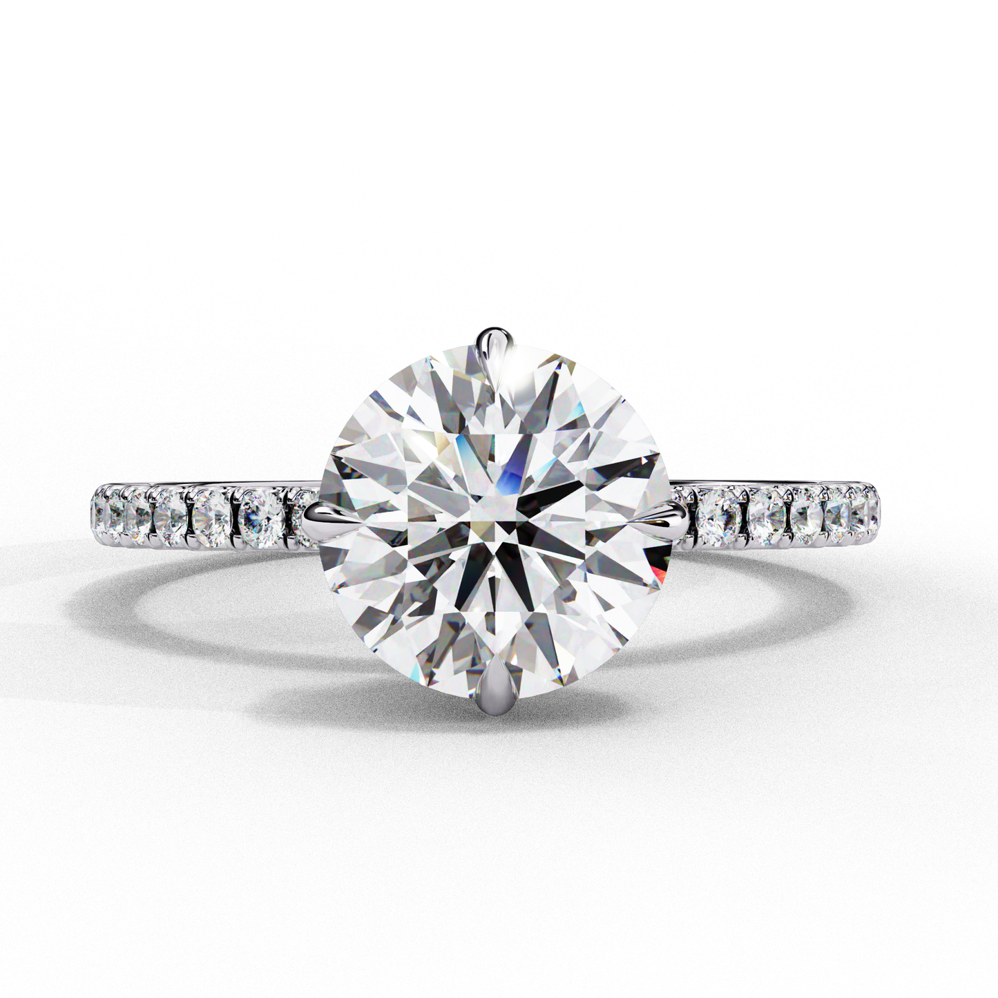 Luxe Round Solitaire Ring