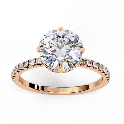 Luxe Round Solitaire Ring