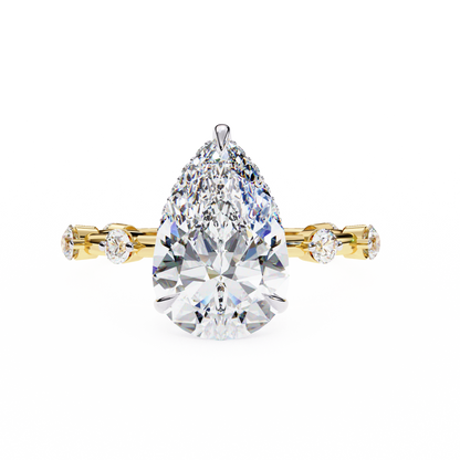 Radiant Pear Diamond Ring