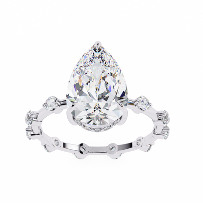 Radiant Pear Diamond Ring