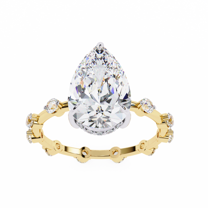 Radiant Pear Diamond Ring