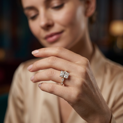 Woman Wearing Radiant Diamond Ring
Radiant Diamond Ring On Finger
Radiant Cut Ring Close Up
Radiant Solitaire Ring Lifestyle
Model Wearing Radiant Engagement Ring
Radiant Diamond Ring Hand Shot
Radiant Bridal Ring On Hand
Fine Jewelry Radiant Ring
Radiant Diamond Ring Styling
Luxury Radiant Ring Photography