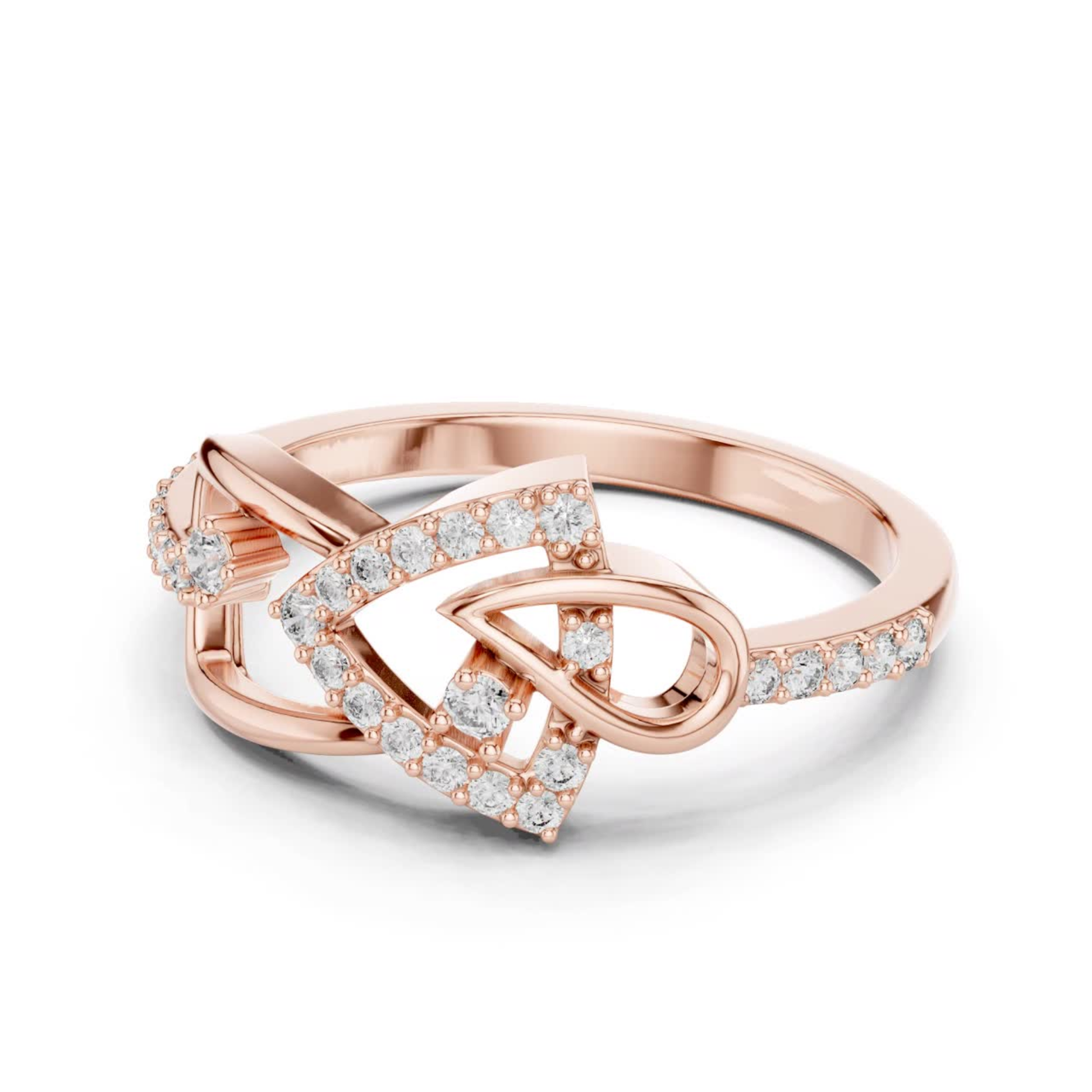 Side view rose gold abstract ring with round diamonds
Rose gold crossover diamond ring side profile
Side angle rose gold open ring with pave diamonds
Rose gold geometric diamond ring side design
Modern rose gold abstract ring with round diamonds
Rose gold artistic crossover ring with diamonds
Side profile rose gold swirl diamond fashion ring
Rose gold openwork ring with pave diamond detail
Elegant rose gold abstract diamond ring profile
Luxury rose gold crossover diamond ring side angle