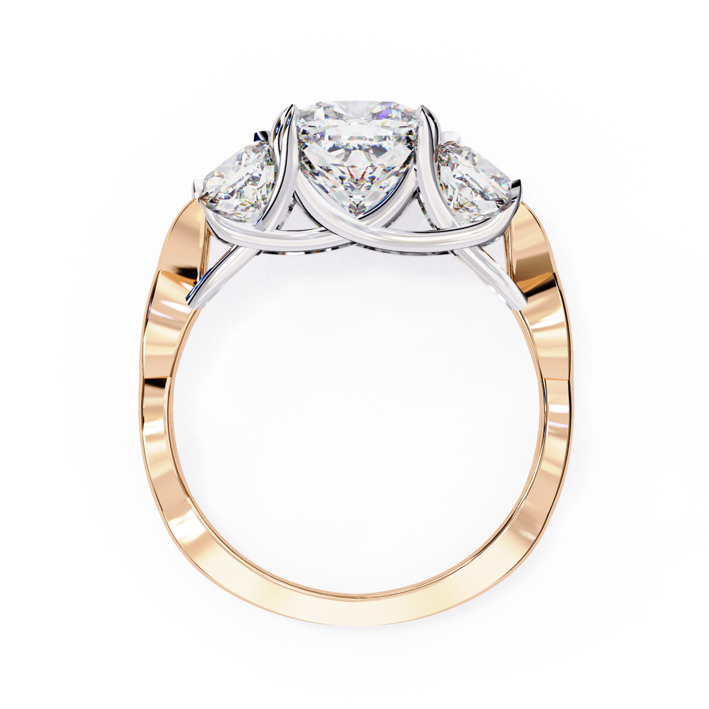 Rose gold cushion diamond ring
Cushion cut diamond three stone ring
Rose gold cushion center diamond
Cushion diamond ring back view
Rose gold three stone diamond ring
Cushion cut diamond ring setting
Rose gold cushion diamond band
Cushion diamond ring rear profile
Rose gold diamond ring detail
Cushion diamond three stone style