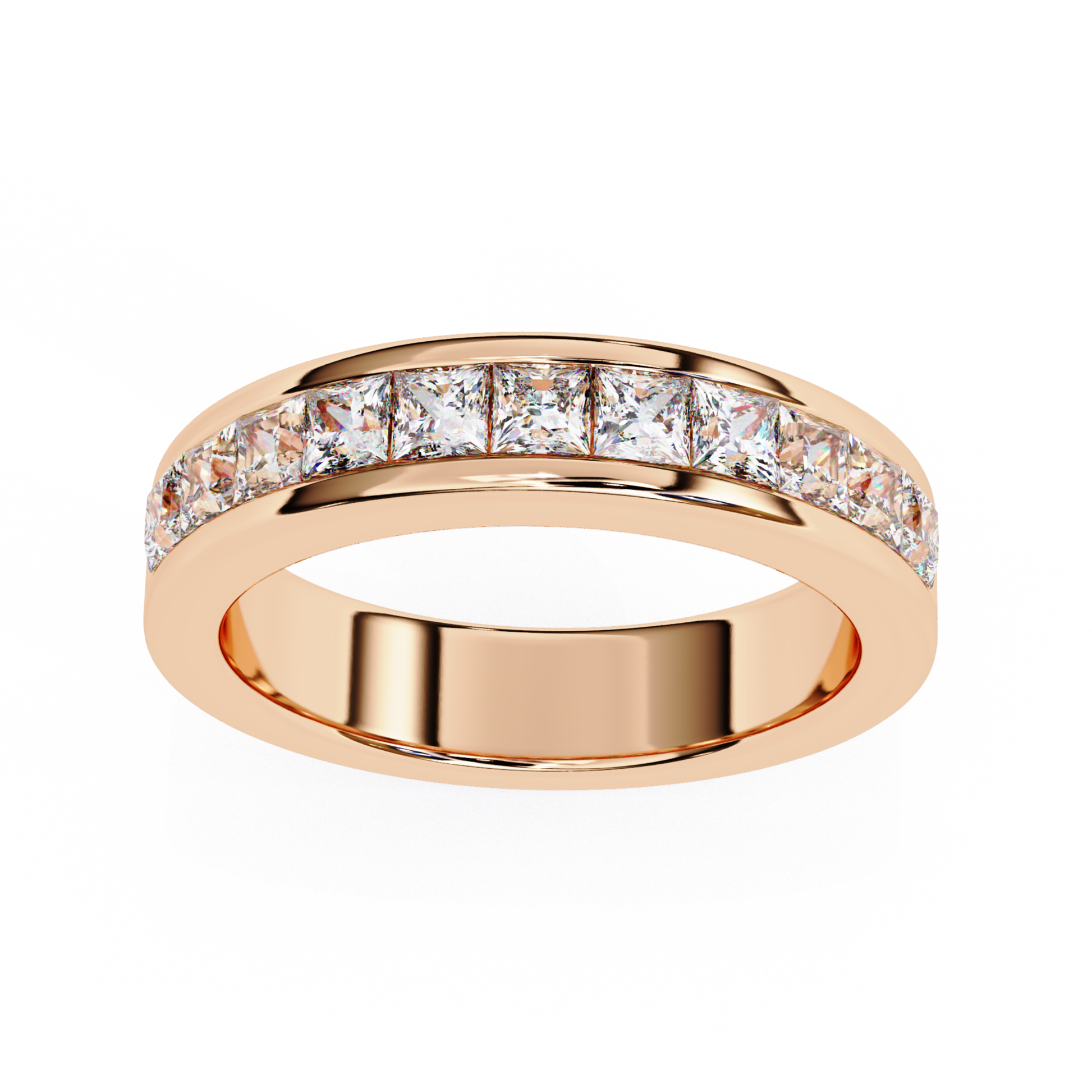 Rose gold diamond channel band
Rose gold diamond band front view
Rose gold straight line diamond band
Rose gold polished diamond band
Rose gold diamond row band
Rose gold smooth finish diamond band
Rose gold diamond band close view
Rose gold minimal diamond band
Rose gold daily wear diamond band
Rose gold classic diamond band