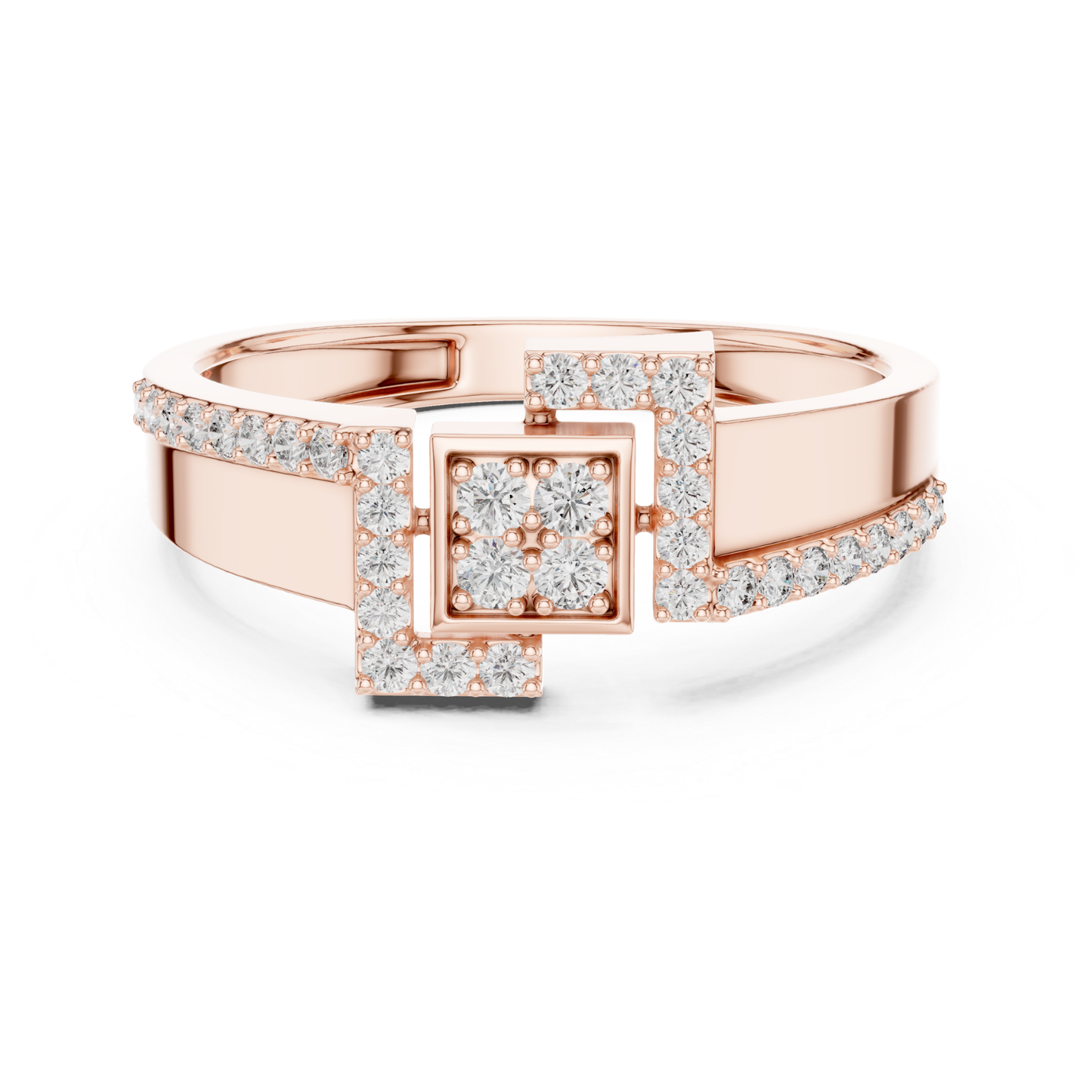 Rose gold geometric diamond band ring
Modern rose gold diamond statement ring
Rose gold square cluster diamond ring
Diamond geometric rose gold band design
Rose gold layered diamond fashion ring
Contemporary rose gold diamond ring
Rose gold pave diamond open band ring
Minimal rose gold diamond band ring
Rose gold abstract diamond ring design
Rose gold round diamond geometric ring