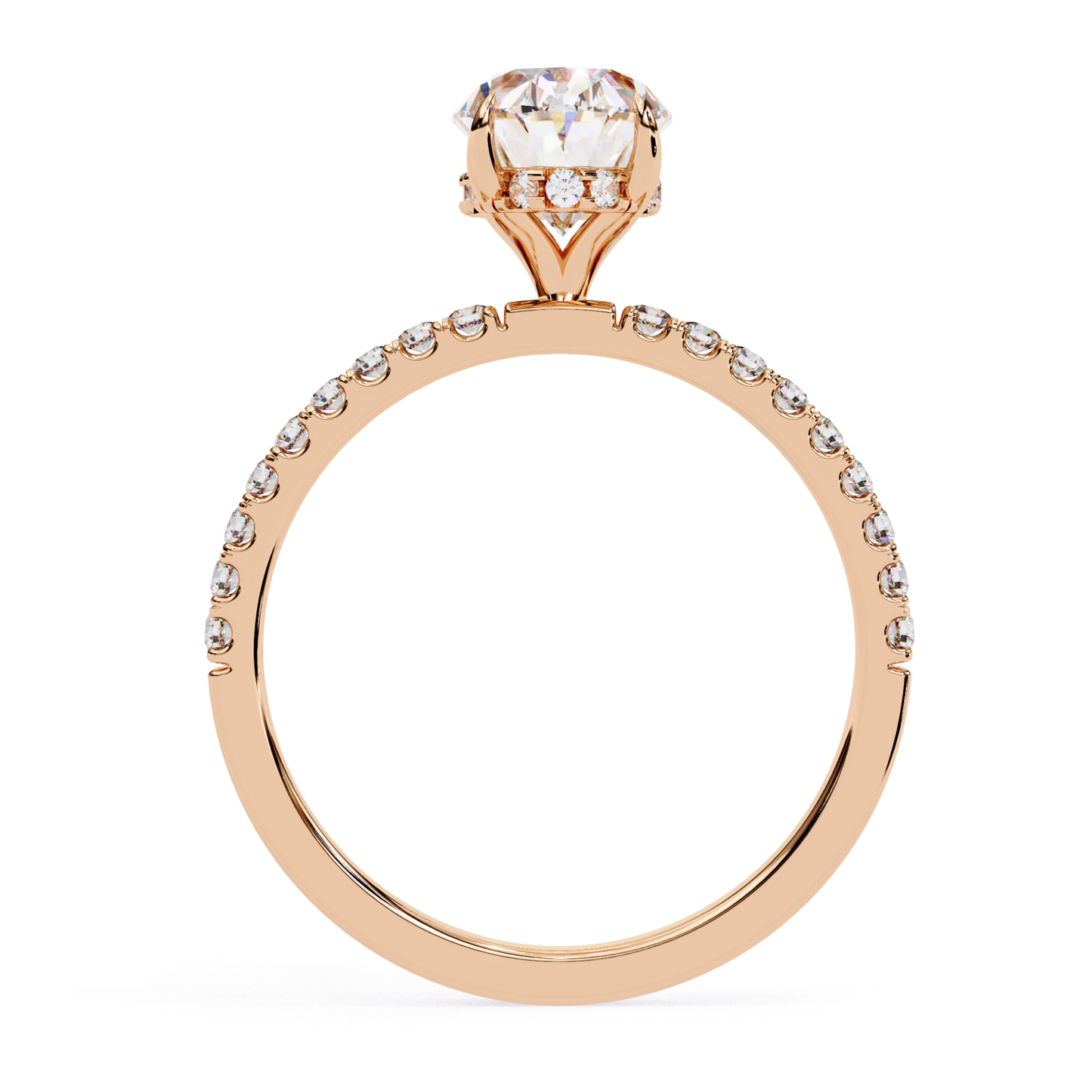 Rose gold ring with center diamond
Diamond set in rose gold band
Solitaire diamond ring in rose gold
Rose gold band with diamond accents
Elegant diamond ring on rose gold
Classic diamond in rose gold setting
Rose gold ring with side stones
Solitaire diamond on rose gold band
Gleaming diamond in rose gold ring
Eternal diamond ring in rose gold
