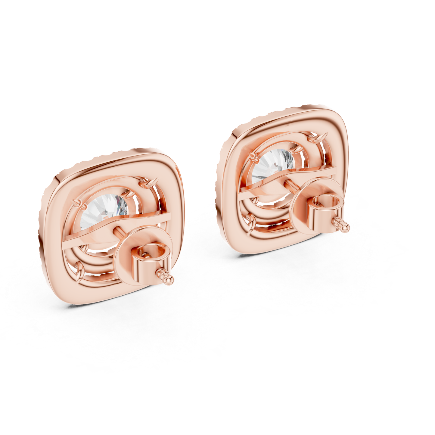 Rose gold double halo diamond studs back view
Round diamond double halo earrings back view
Cushion halo diamond studs back profile
Rose gold halo diamond earrings back view
Double halo round diamond studs back angle
Round diamond cluster earrings back view
Rose gold diamond halo studs back profile
Cushion shape diamond earrings back view
Round center halo studs back angle
Double halo diamond earrings back view